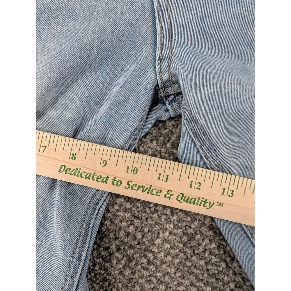 Vervet Los Angeles V2473 Distressed Wide Leg Jeans Light Wash Cotton Size 28 - Picture 13 of 16